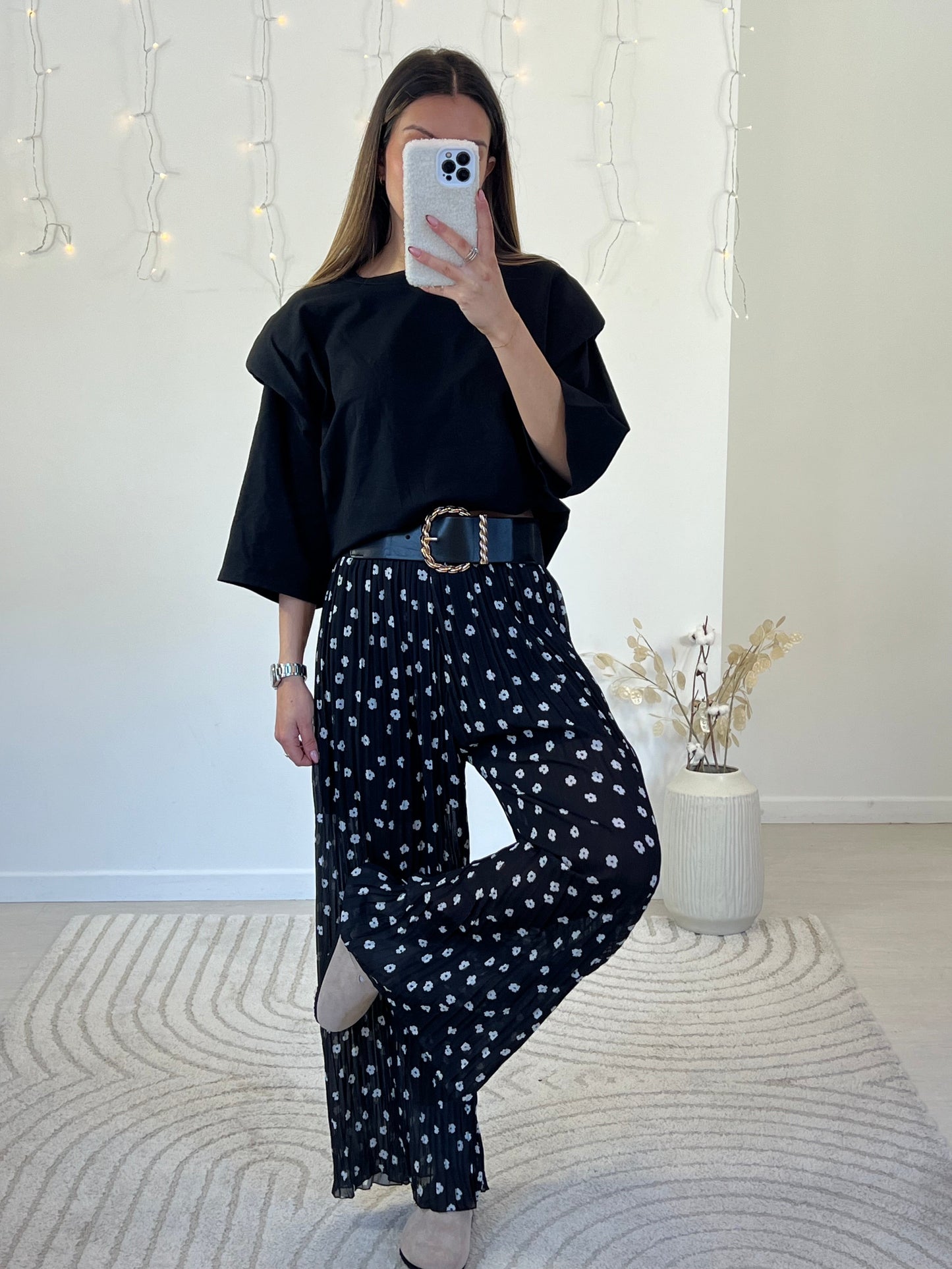 PANTALON AMALIA MARGUERITE NOIR