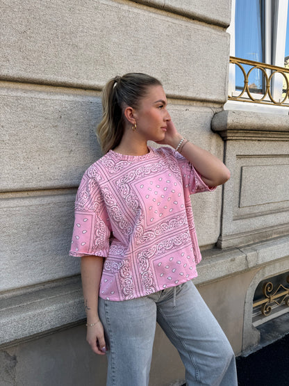 T-SHIRT BANDANA ROSE