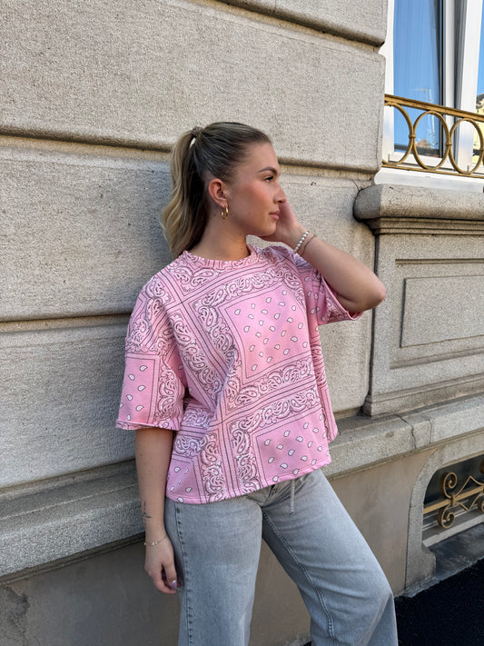 T-SHIRT BANDANA ROSE
