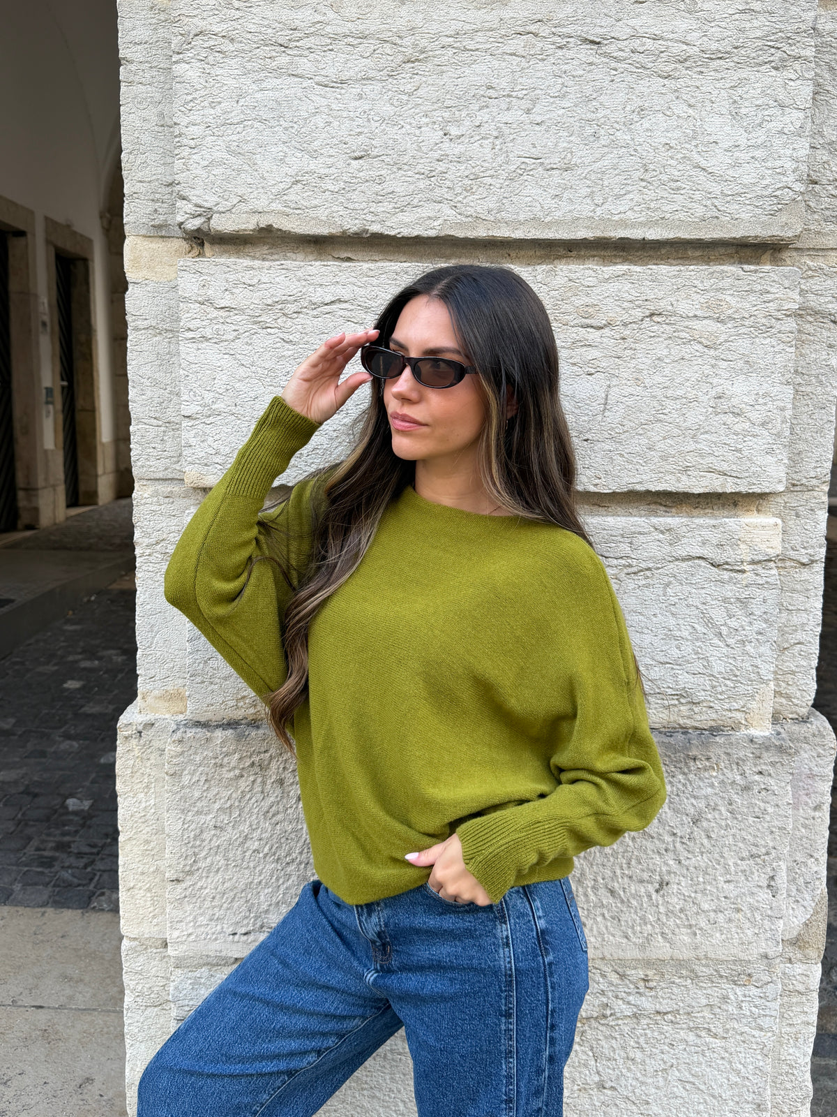 PULL LOUISE OLIVE