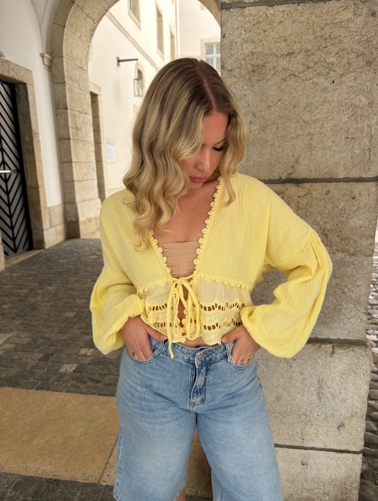 BLOUSE JADE JAUNE