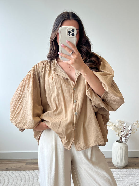 BLOUSE ELO CAMEL