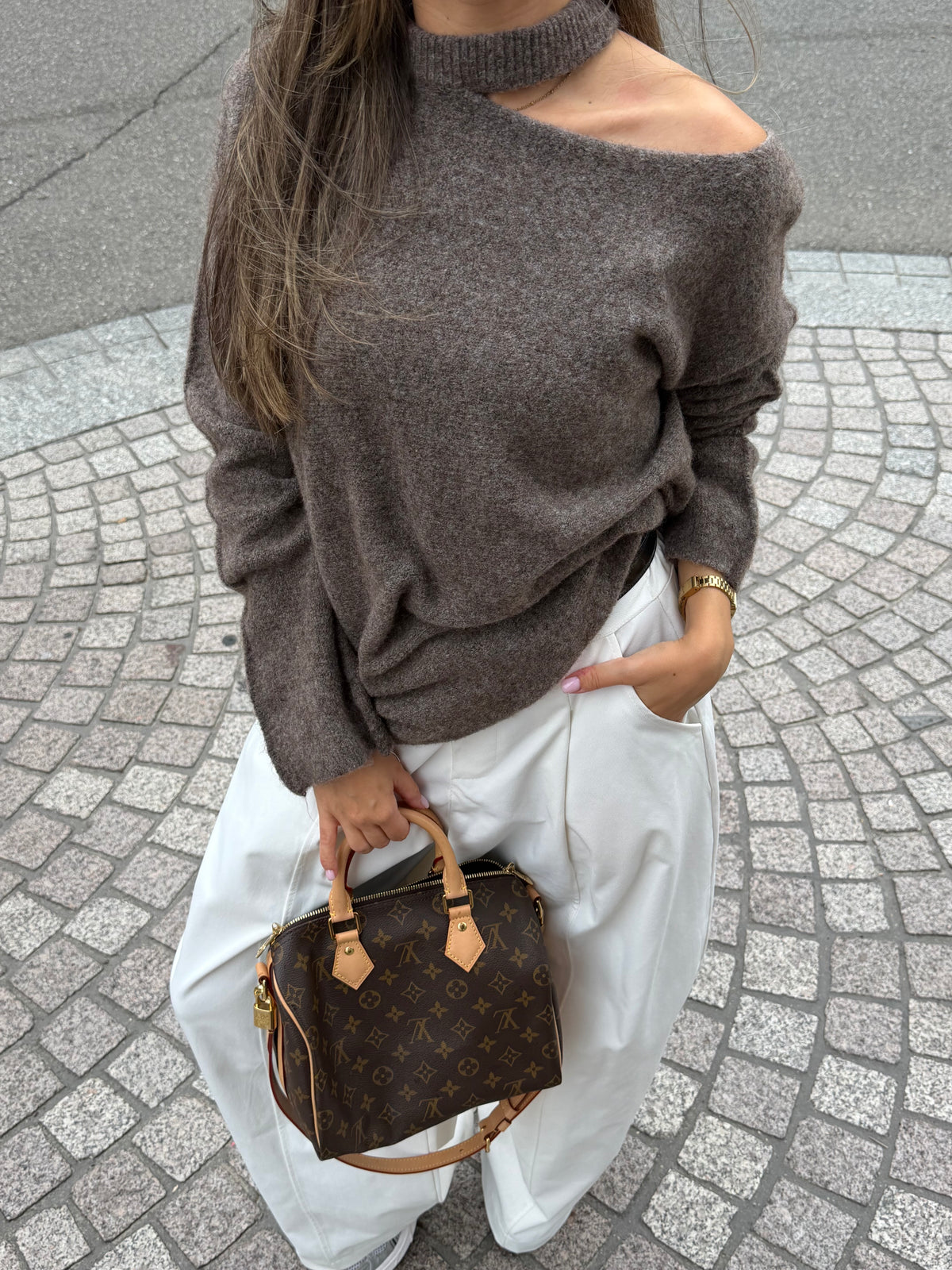 PULL KARMEN TAUPE