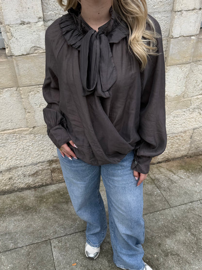 BLOUSE LOANA GRISE
