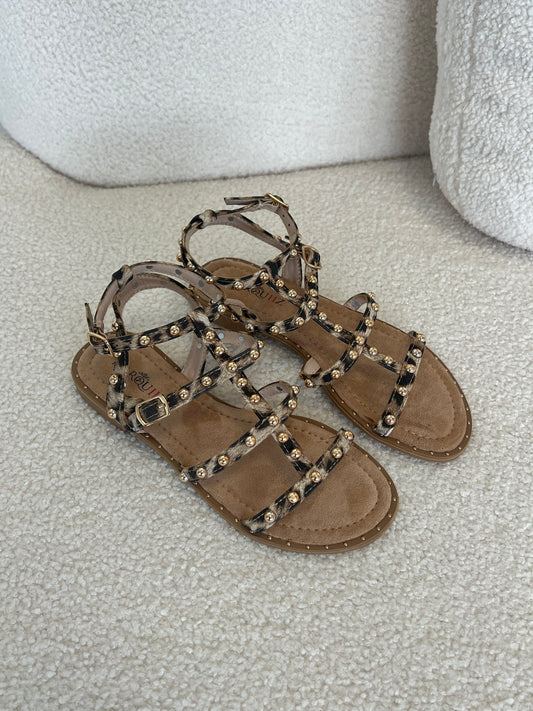 SANDALES LÉOPARD