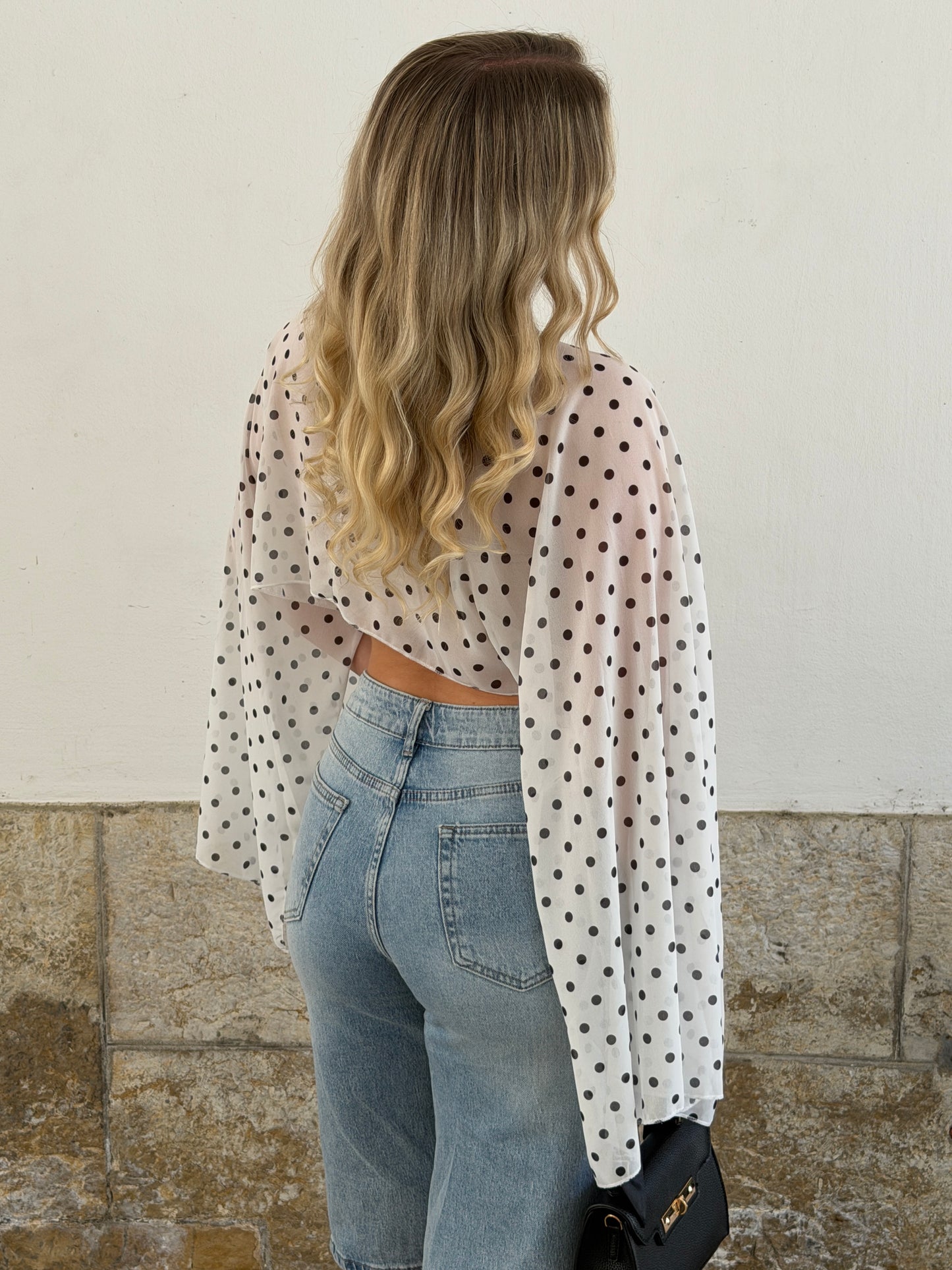 TOP LIV BLANC A POIS