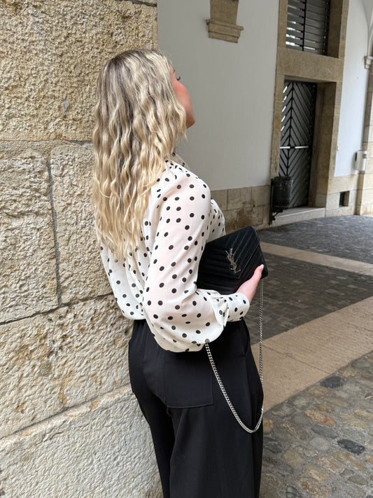 CHEMISIER CÉLINE CRÈME