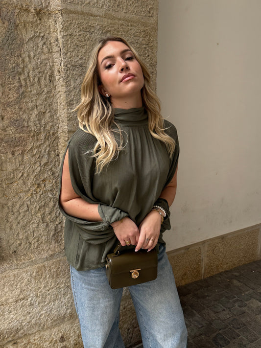 BLOUSE MAËLYS KAKI