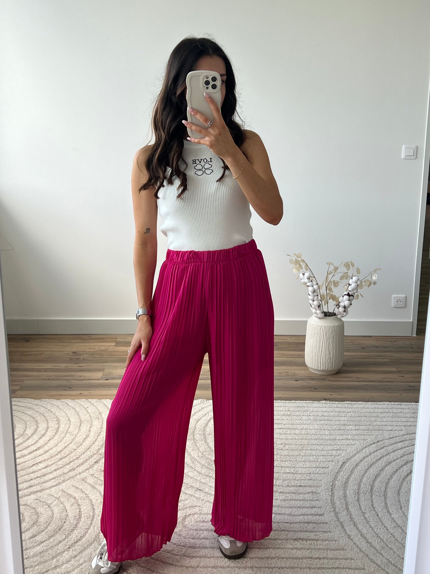 PANTALON AMALIA FRAMBOISE