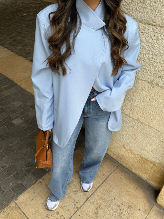 BLAZER AMBRE BLEU