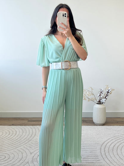 COMBINAISON LORA VERT D’EAU