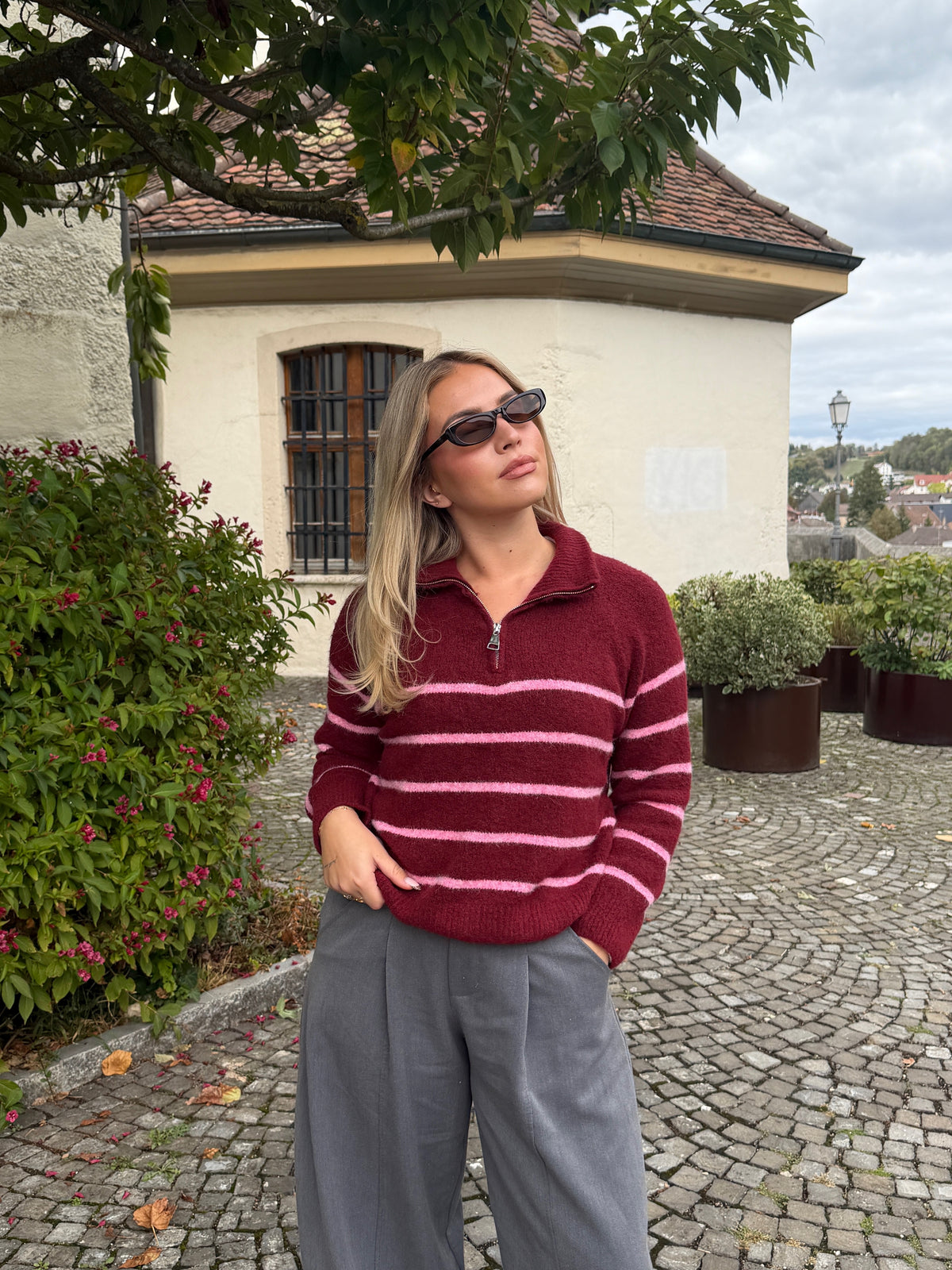 PULL MARIN BORDEAUX