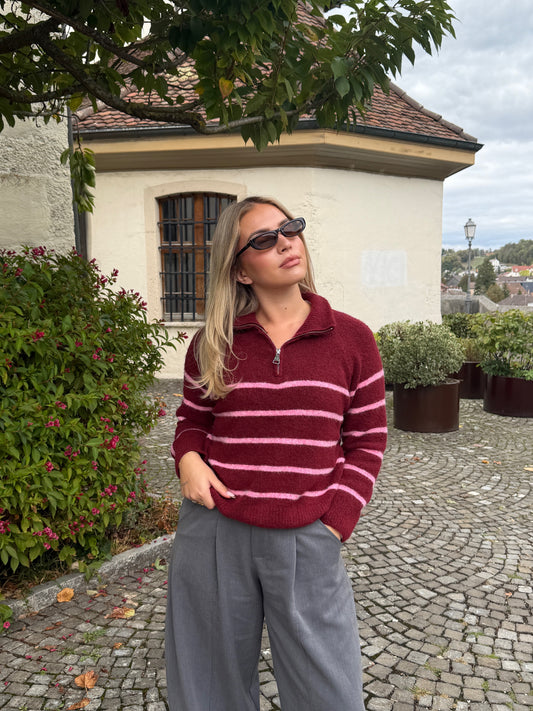 PULL MARIN BORDEAUX