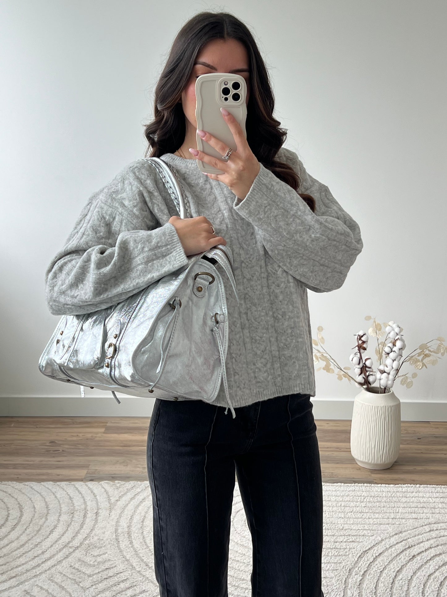 PULL LAUREN GRIS