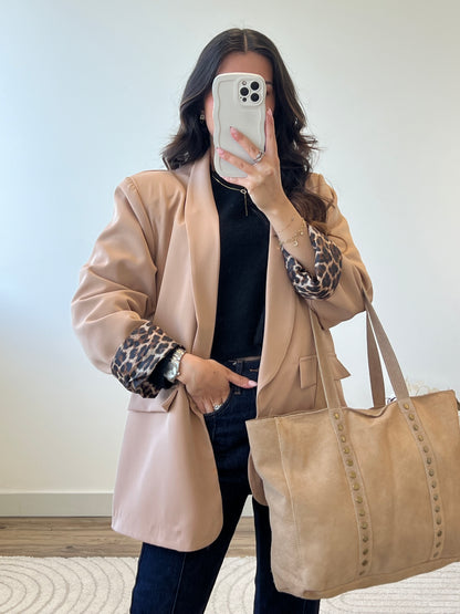 SAC BELLA BEIGE 100% CUIR