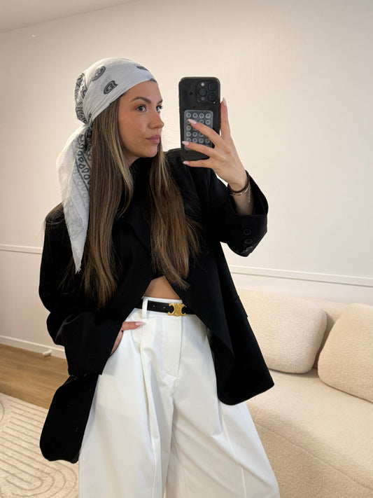 FOULARD BANDANA BLANC