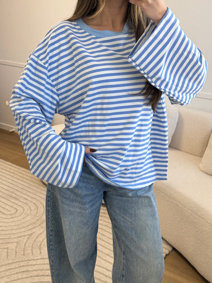 TOP ISADORA BLEU/BLANC