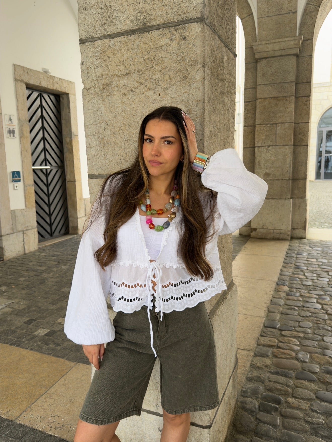 BLOUSE JADE BLANC
