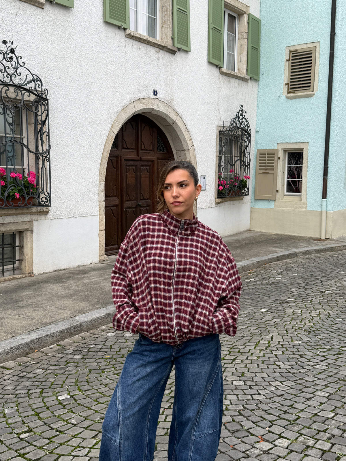 VESTE SALOMÉ BORDEAUX