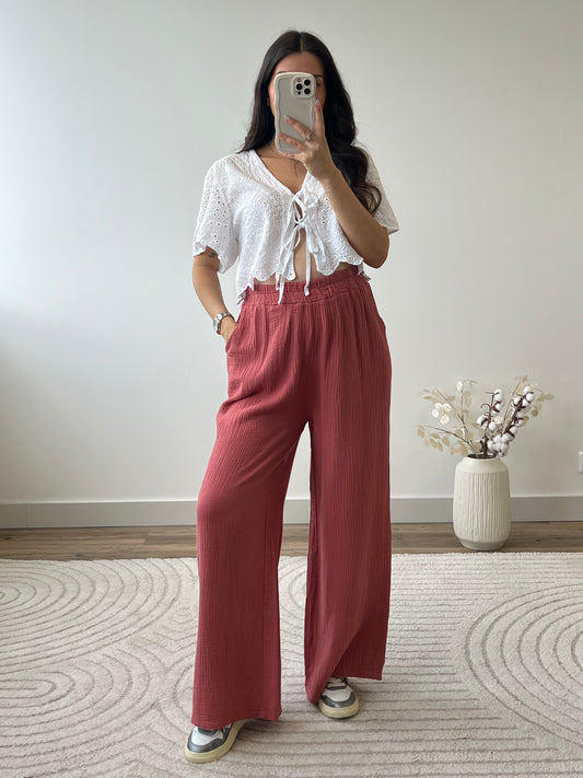 PANTALON AYA TERRACOTTA