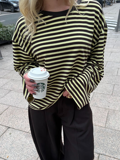 TOP ISADORA MARRON/JAUNE
