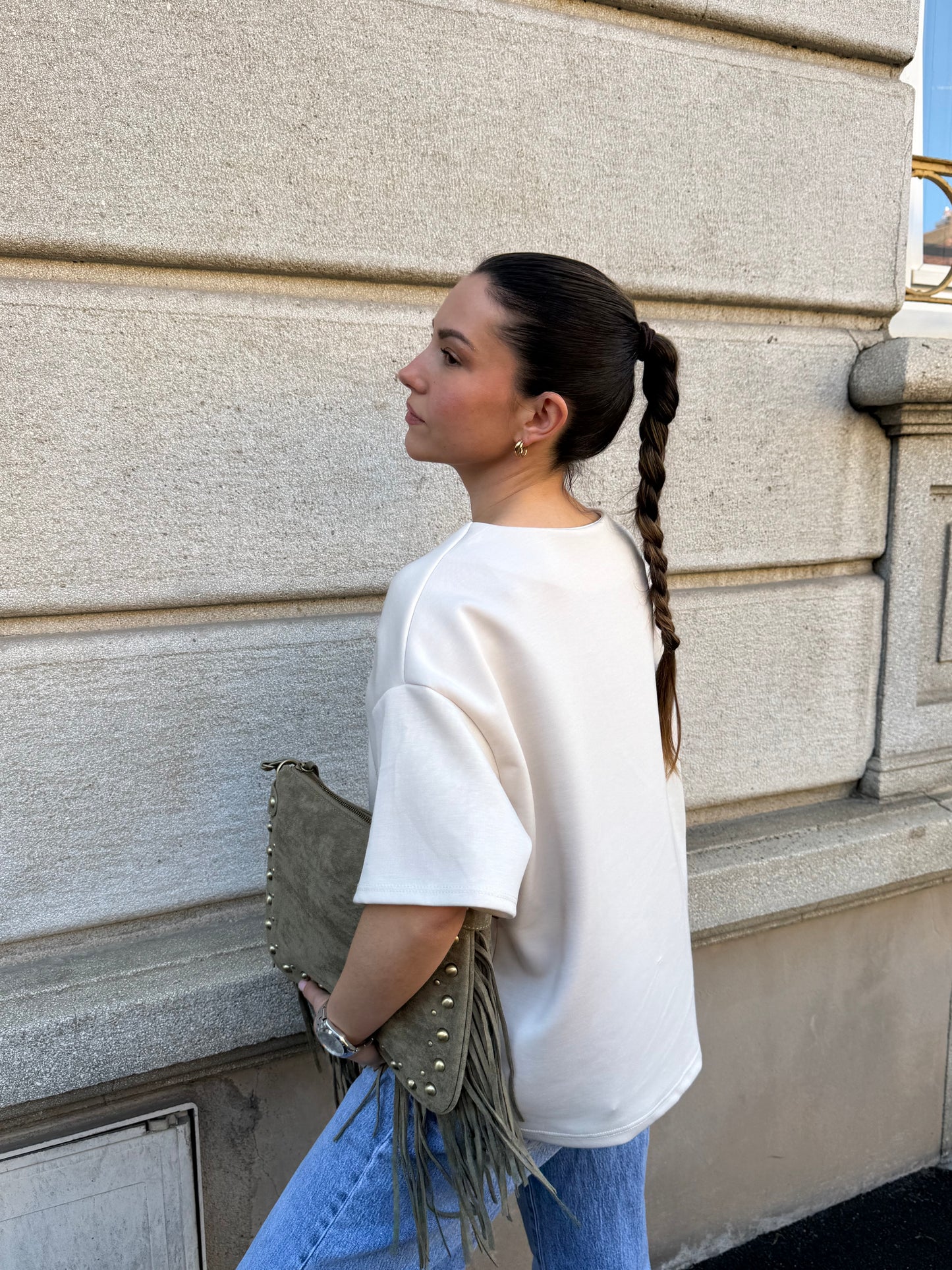 SAC FRANGE KAKI