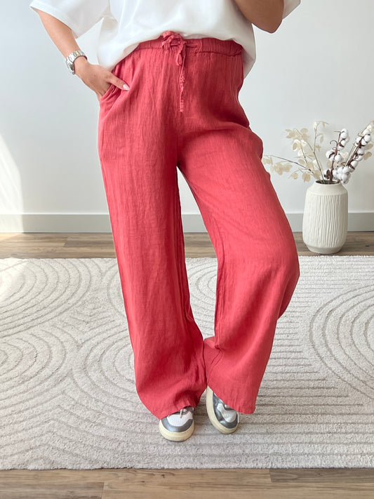 PANTALON ÉLÉONORE TERRACOTTA