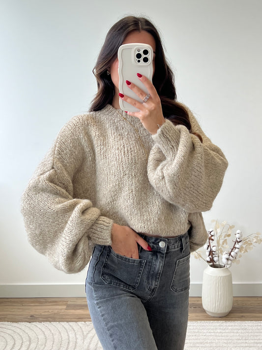 PULL LÉANNE BEIGE