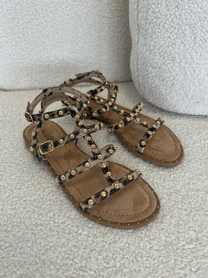 SANDALES LÉOPARD