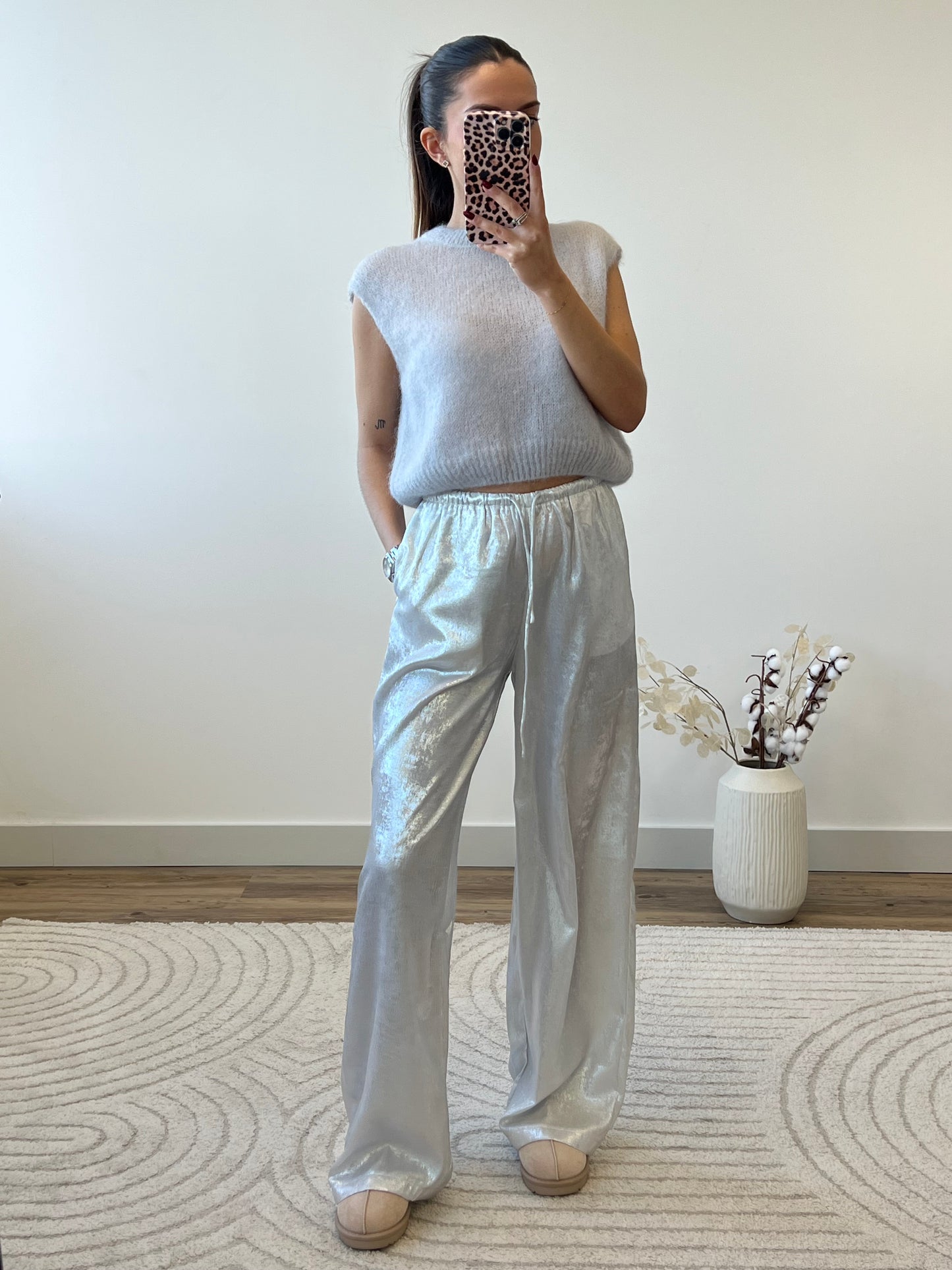 PANTALON MEL GRIS CLAIR