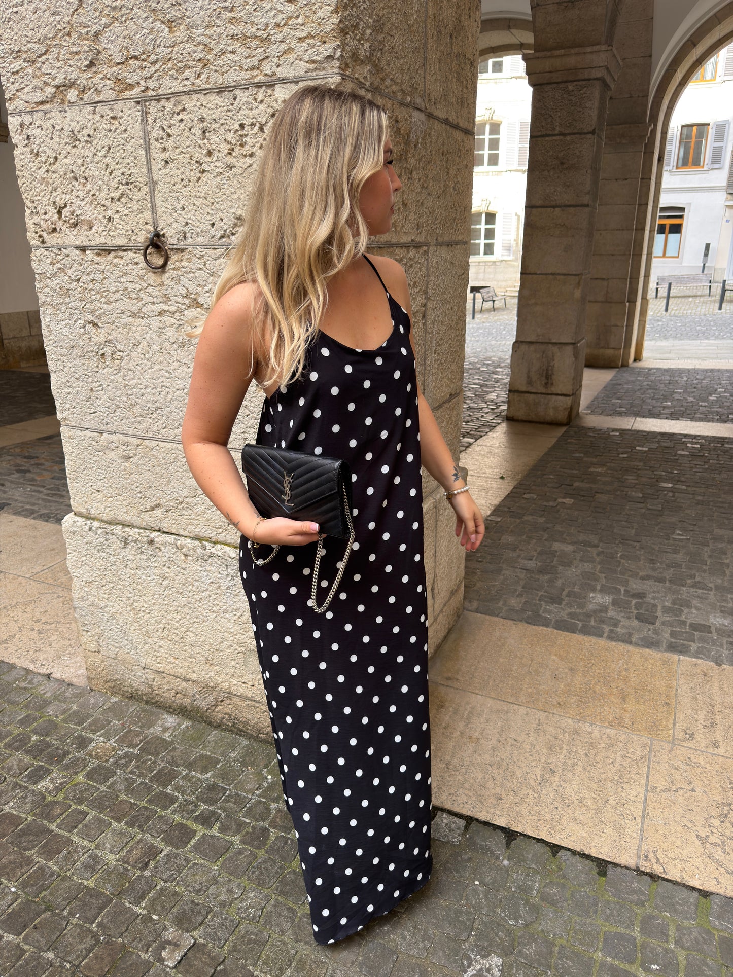 ROBE AURORE À POIS