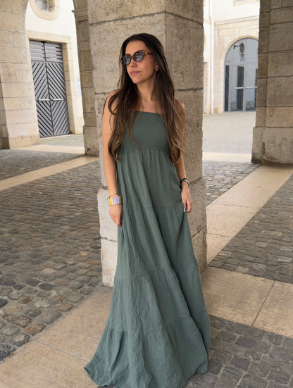 ROBE AMBRE KAKI