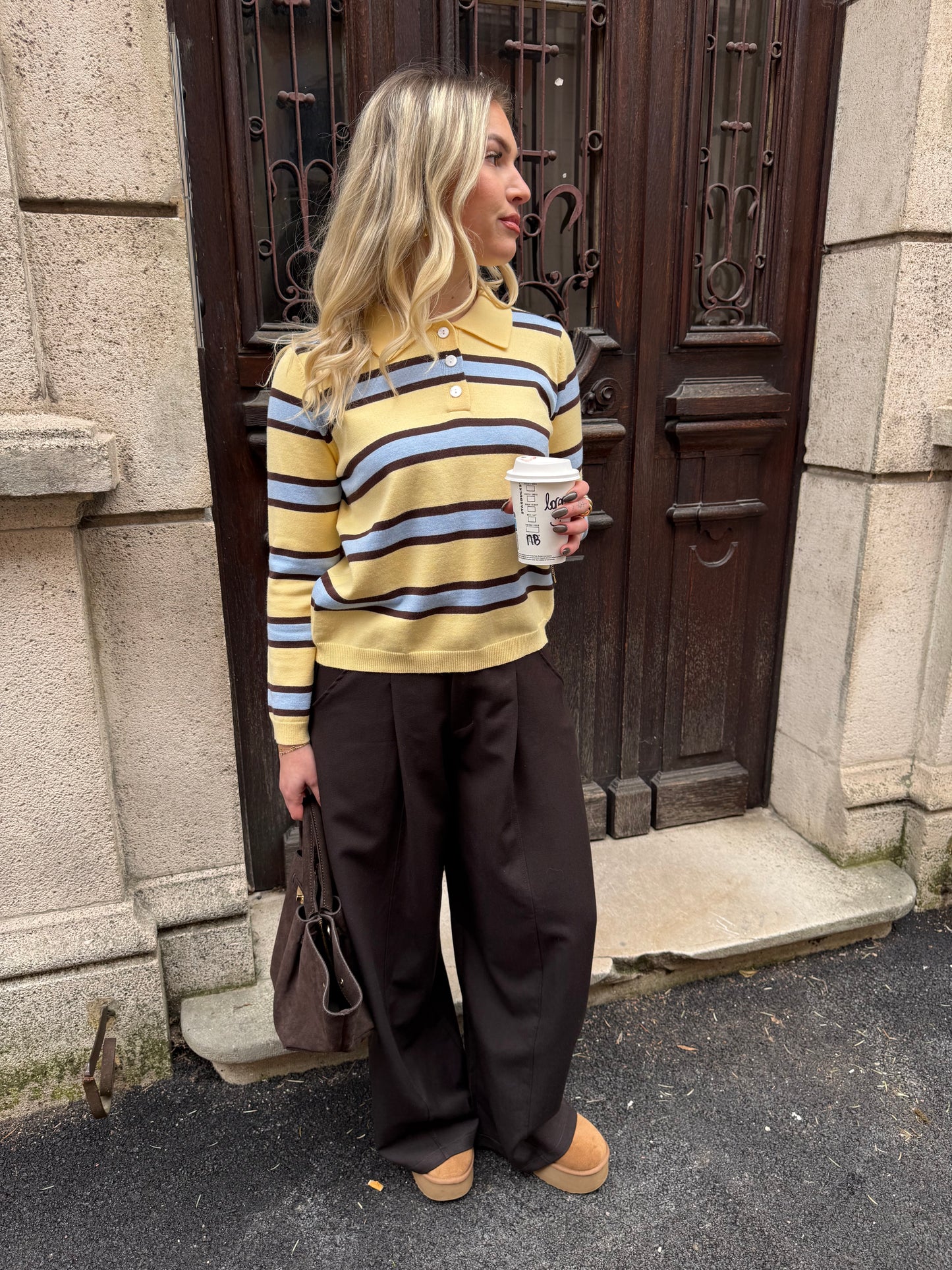 PANTALON BLAZER MARRON (PRÉCO - EXPÉDITION 09/02)