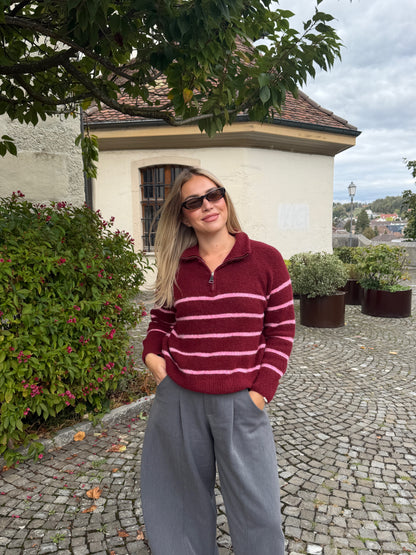 PULL MARIN BORDEAUX