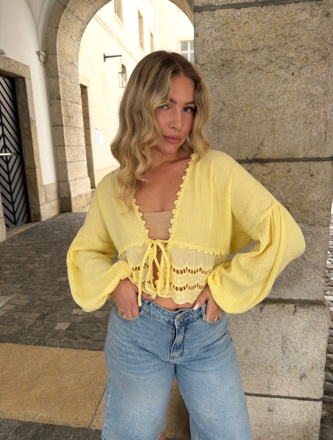 BLOUSE JADE JAUNE
