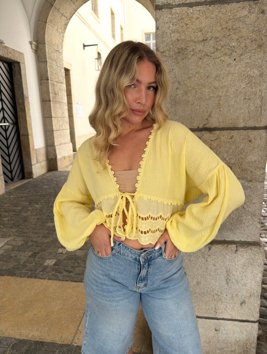 BLOUSE JADE JAUNE