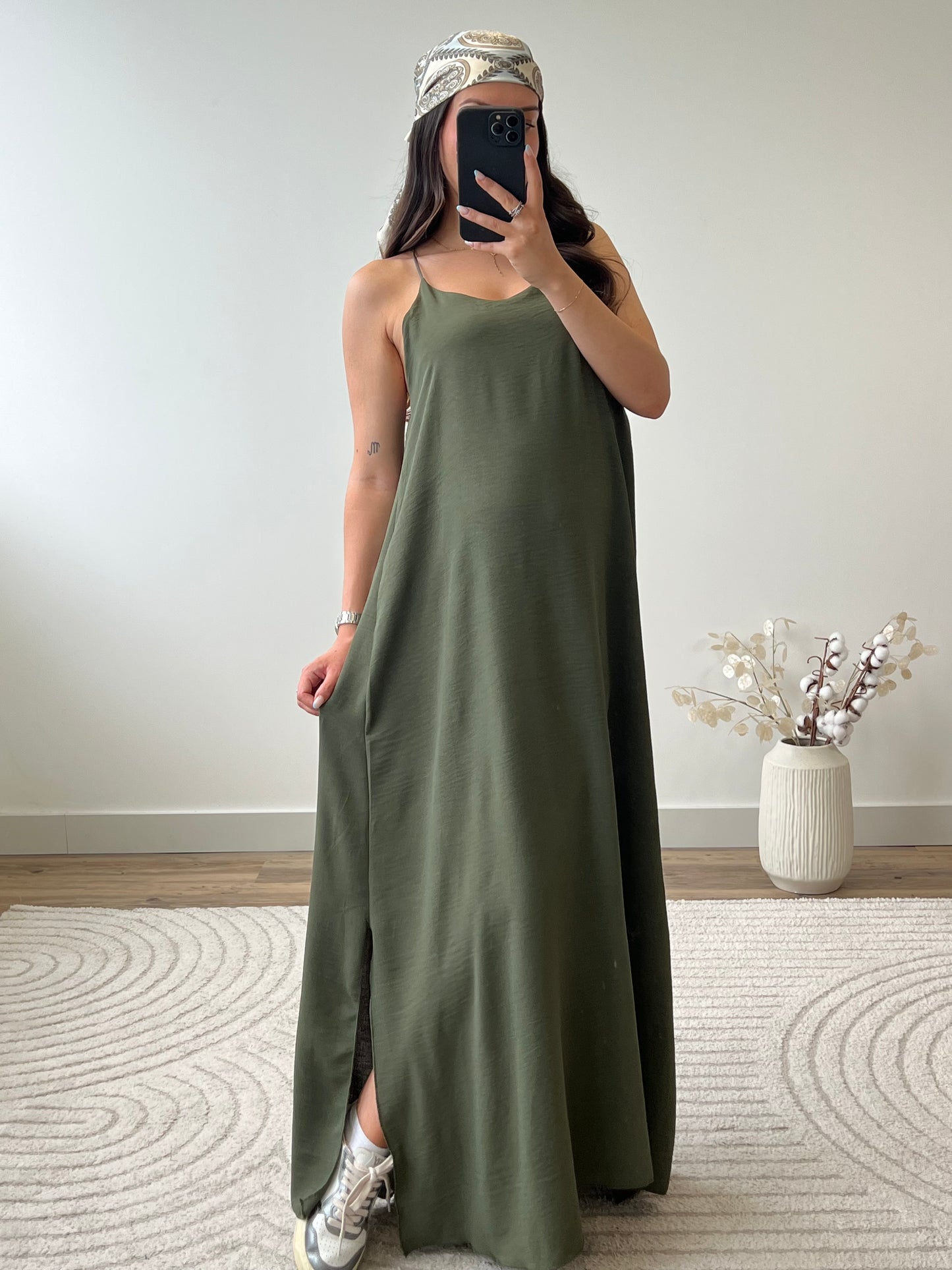 ROBE AURORE KAKI