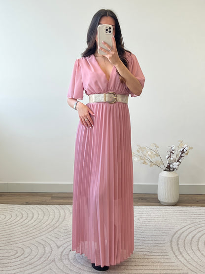 ROBE ALBA ROSE POUDRÉ