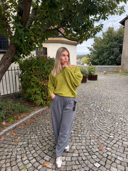 PULL AMBRE OLIVE
