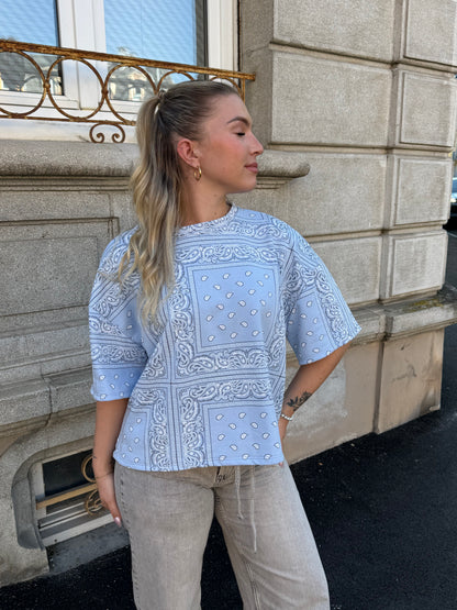 T-SHIRT BANDANA BLEU