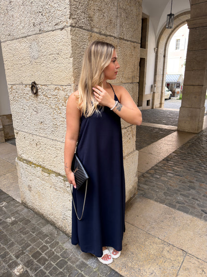 ROBE AURORE BLEU MARINE