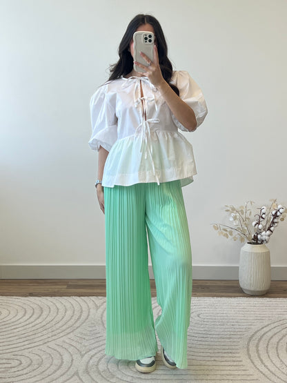 PANTALON MILA VERT D’EAU