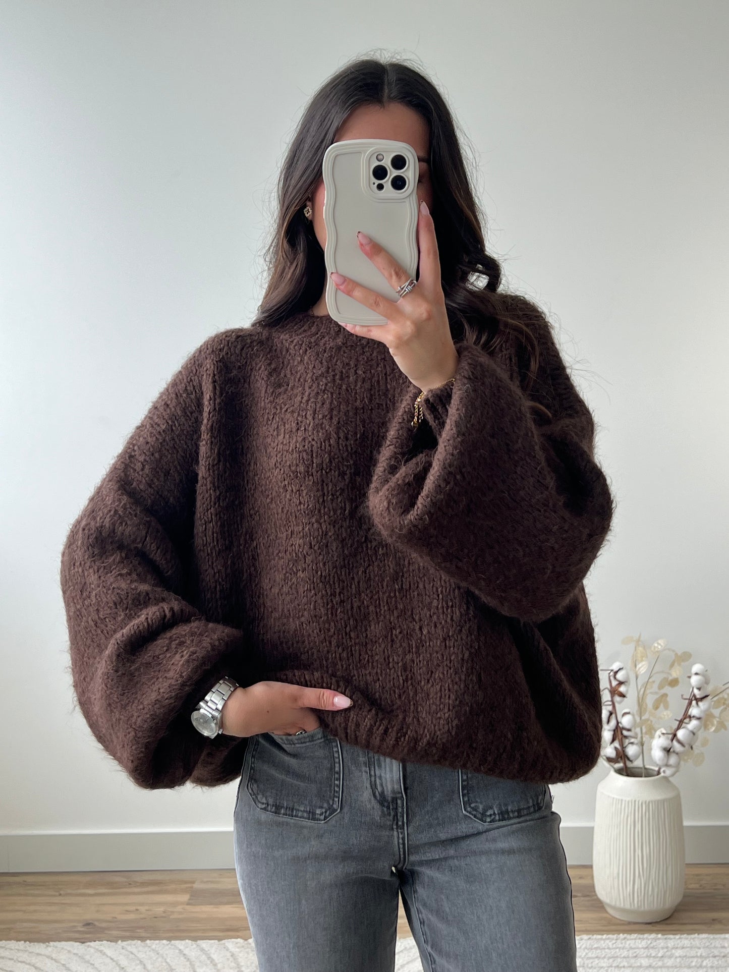 PULL LÉANNE CHOCO