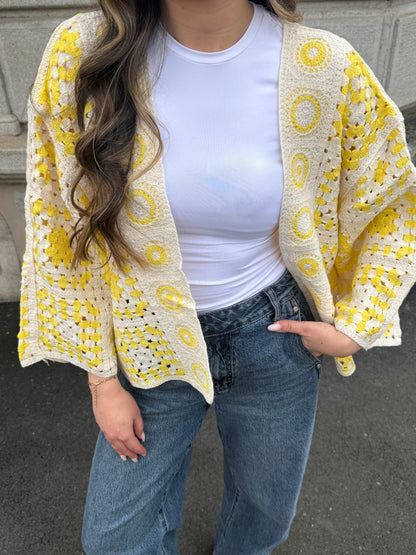 GILET CÉLESTE JAUNE