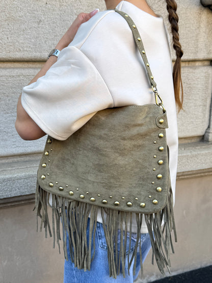 SAC FRANGE KAKI