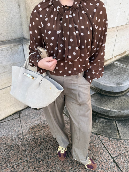 CHEMISIER CÉLINE CHOCO