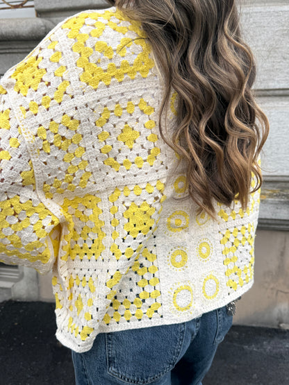 GILET CÉLESTE JAUNE