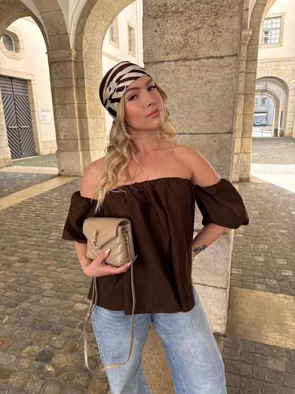 BLOUSE GABY MARRON