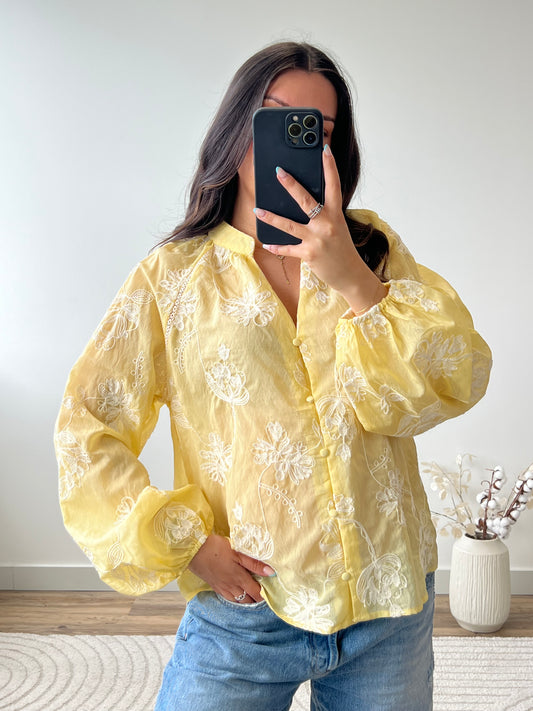 BLOUSE FLORA JAUNE