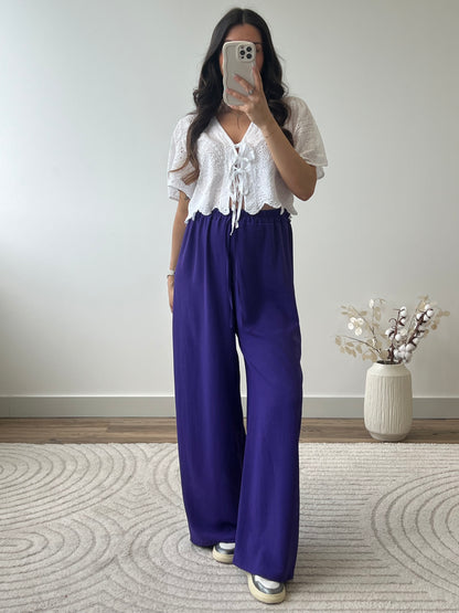 PANTALON FANNY VIOLET (PETITE & GRANDE)
